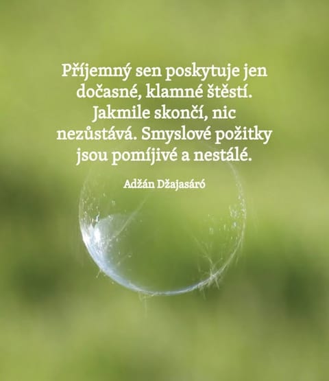 Pomíjivost a bolest: Sedm přirovnání k smyslovému lpění